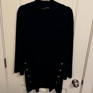 Saturday Sunday by Anthropologie Ribbed Turtleneck with Button accent (Size: L)